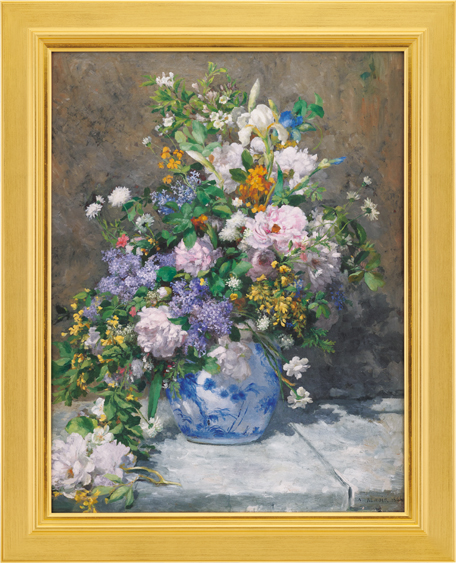 売上割引 油絵 絵画 人気作品 春の花束　米国で購入 ルノワール 絵画/タペストリ